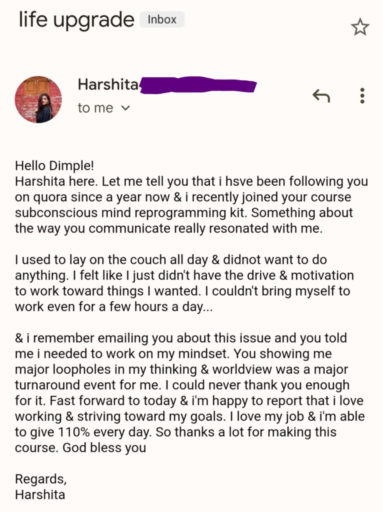 Testimonial 5 | thedimpleverma.com