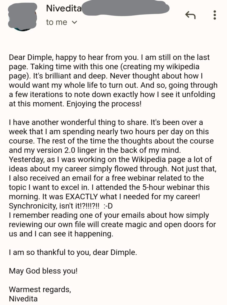 Testimonial 6 | thedimpleverma.com